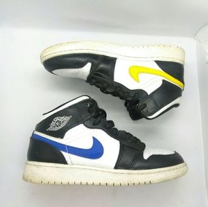 Nike Air Jordan 1 Kids Multi Color Swoosh Ask 5Y